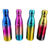 Botella térmica combinada de acero inoxidable colores metalizados de 500ml 652 Rosa/celeste