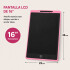 Pizarra Mágica Tableta Dibujar Infantil 16'' Pulgadas Lapiz Color Rosado