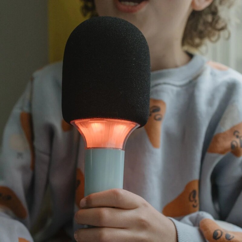 Micrófono Kidymic Karaoke Kidywolf Verde Micrófono Kidymic Karaoke Kidywolf Verde