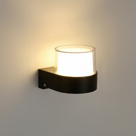 ARTEFACTO EXTERIOR LERMA PARA ADOSAR EN PARED UNIDIRECCIONAL 5W Artefacto Exterior Lerma Para Adosar Unidireccional 5W Negro