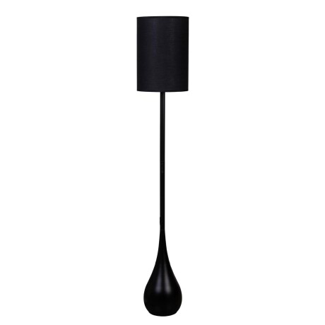 LÁMPARA DE PIE METAL-Y-TELA NEGRO XYF8073