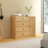 Cómoda Cajonera Guarrdaropa 4 Cajones 1 Puerta 100Cm Nórdica Marrón 1