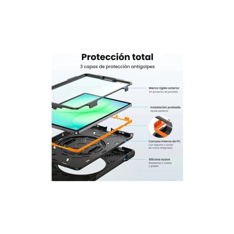 Funda Rugged Samsung para Galaxy Tab A11+ Negra Funda Rugged Samsung para Galaxy Tab A11+ Negra