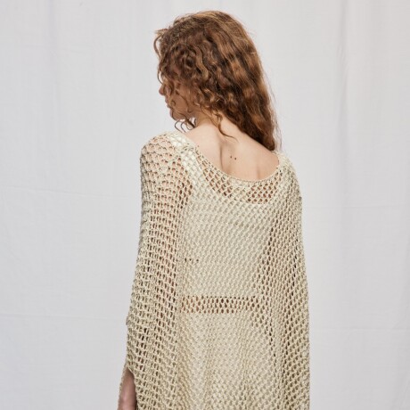 PONCHO STAR Beige