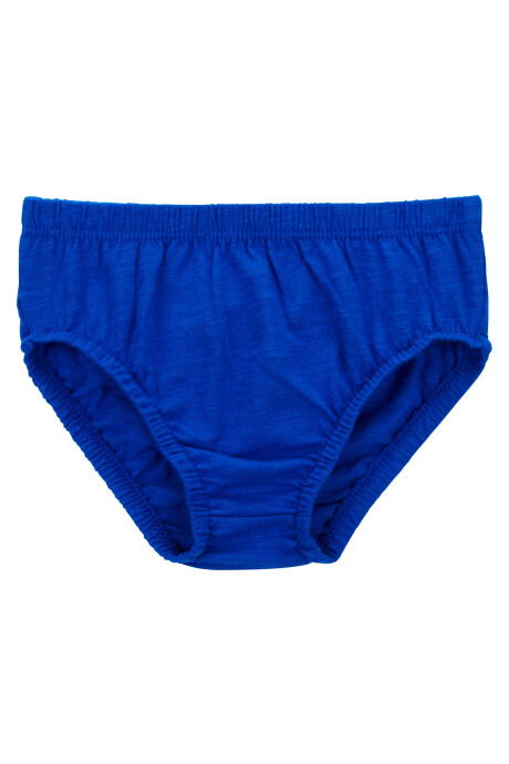 Vestido de algodón, azul, con volantes y ojales Sin color