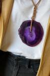 Simple Ágata Necklaces Violeta