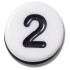 Jibbitz Number Two Tiny Friendship Multicolor