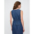 V-SCOOP NECK VEST - DENIM MEDIUM INDIGO 21