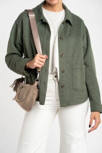 Cartera Gamuza Vegana Arena