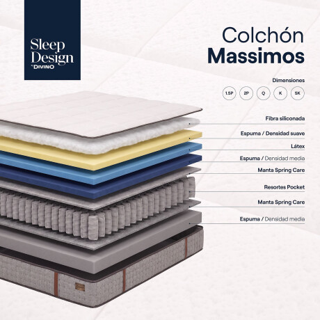COLCHÓN QUEEN RESORTESPOCKET MASSIMOS