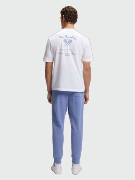 BOSS - Remera Member Mesh 1 Blanco