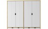 Ropero 4 puertas 4 Cajones - Linea Dublin Blanco