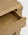 Mesa Arelida en chapa de roble y madera maciza de roble con acabado marrón claro 220 x 100 cm FSC Mix Credit Mesa Arelida en chapa de roble y madera maciza de roble con acabado marrón claro 220 x 100 cm FSC Mix Credit