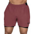 SHORT 2IN1 MEN POLY/SPX EVERLAST PIONEER 5" WINE M6 WINE