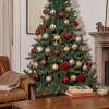 Set x24 chirimbolos 6 cm para árbol de navidad Rojo