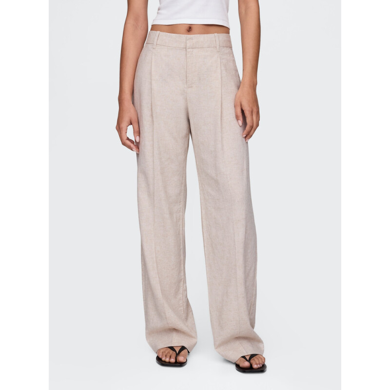 365 LR WIDE LEG - LINEN FLAX LINEN