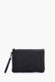 Clutch rafia negro