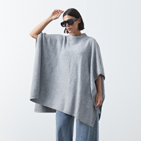 PONCHO DORIEL Gris Melange