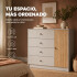 Cómoda Cajonera ComboHome 4 Cajones 1 Puerta Calidad Premium Blanco 1