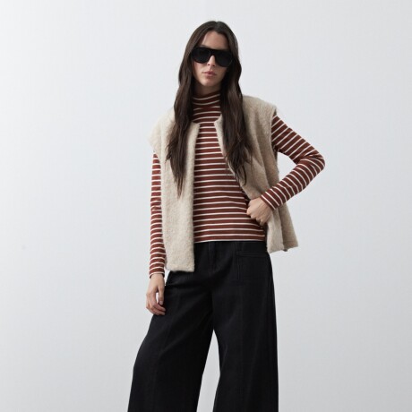 CHALECO MAGLIA Beige