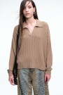 SWEATER TRENZAS Mostaza