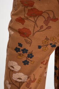 Jean Baggy Barrel Print Print