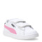 Championes Infantiles Puma Smash 3.0 Leather Blanco - Rosa - Azul Marino