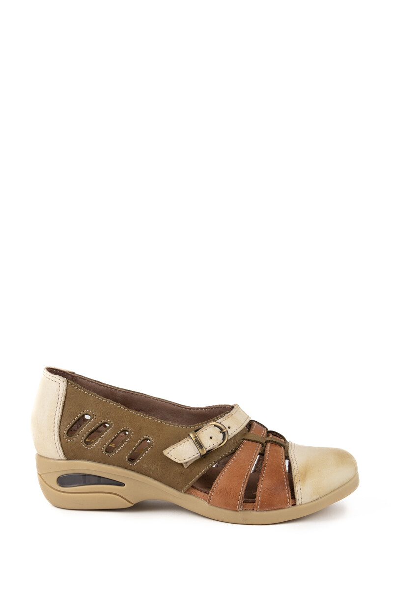 ZAPATO BURBUJA Verde Combinado