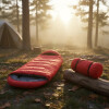 Sobre Bolsa De Dormir Con Capucha Camping ROJO