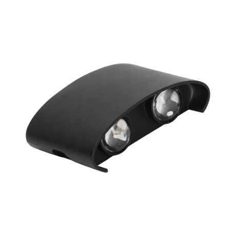 ARTEFACTO EXTERIOR BOLSANO PARA ADOSAR EN PARED BIDIRECCIONAL 4w Arefacto Exterior LED Bolsano Para Adosar Bidireccional 4W Negro