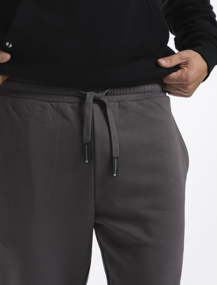 Pantalón de Felpa Con Puño FMT Gris Oscuro Melange