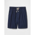 V-RELAXED PO WOVEN SHORT TAPESTRY NAVY