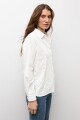 Camisa frente broderie blanco