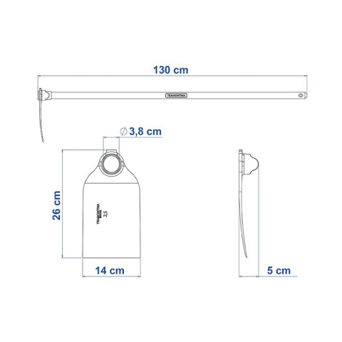 Azadón 262 x 140mm, con mango -TRAMONTINA TN1236