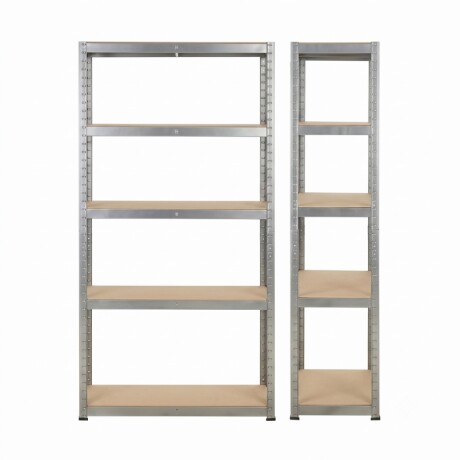 Estanteria Metalica con Estantes en MDF Estantería Metálica Con Estantes en MDF 180x90x40 cm Gris
