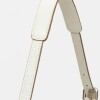 Cartera al hombro Mia en cuero graneado Blanco