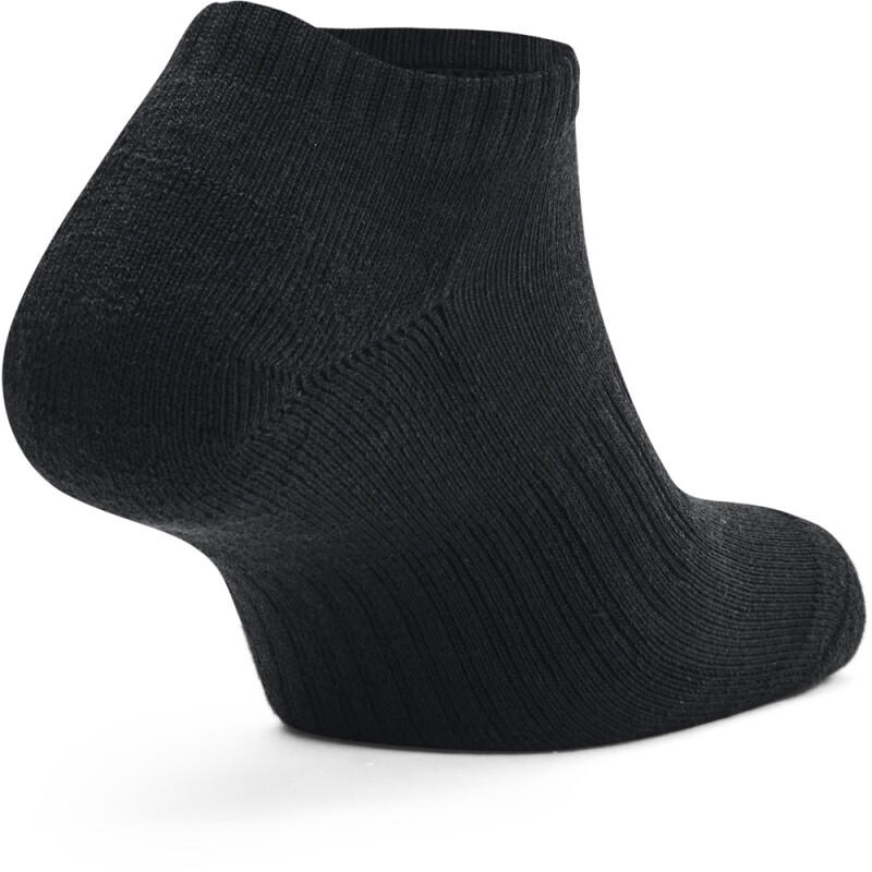 UA Core No Show 3pk-WHT BLK-001