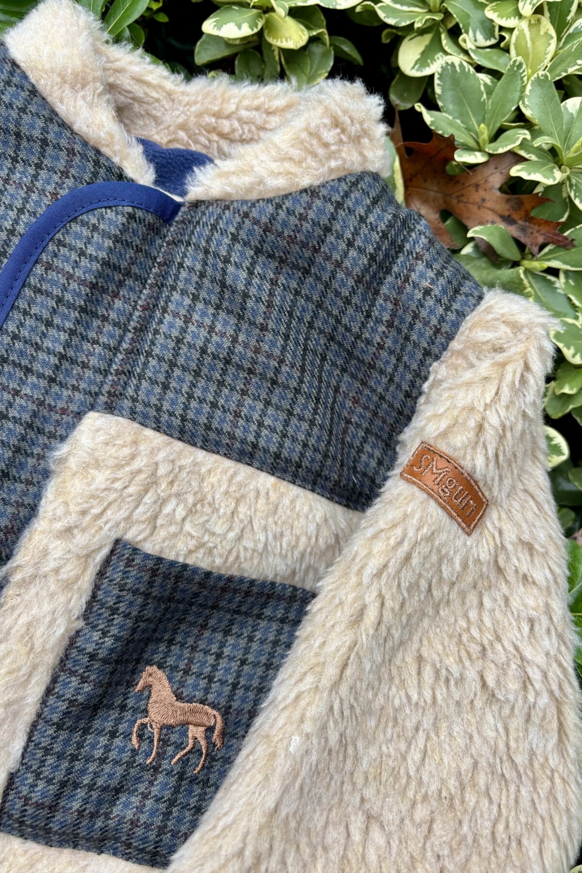 Hipica Jacket Gurí Crudo / Azul