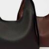 Bolso Heather en efecto cuero graneado Negro