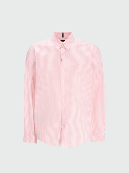 BOSS Black - Camisa Roan Slim Fit BOSS Black Hombre Rosado