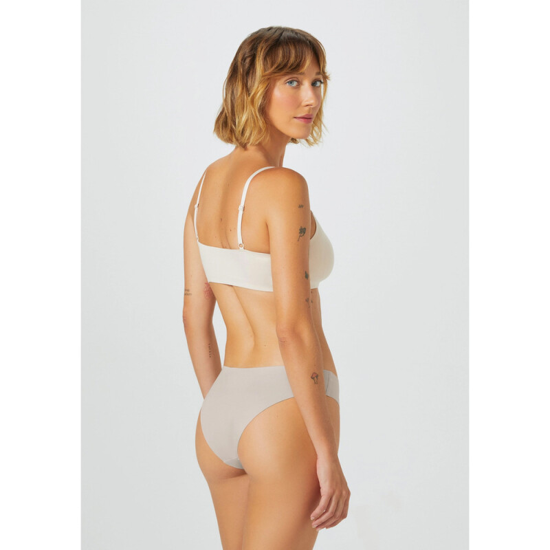 KIT COM 2 CALCINHAS FEM PRETO/BEGE