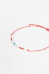 Pulsera ojitos ajustable rojo