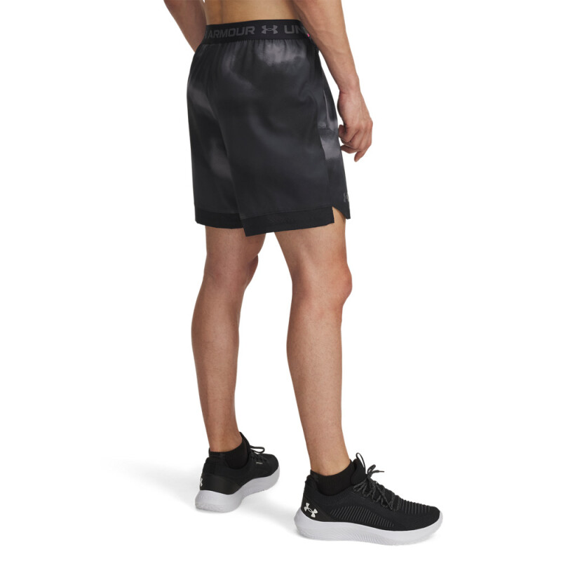 UA Vanish Woven 6in Prnt Sts-GRY BLK-007