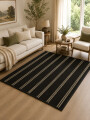 ALFOMBRA MANOR RAYAS NEGRO