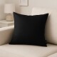 Set x4 funda de almohadones lisa 43 x 43 NEGRO