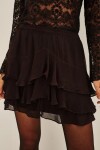 FALDA CHEETA PLAIN Negro