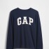 V-FRCH LS LOGO TEE TAPESTRY NAVY