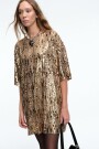 VESTIDO LENTEJUELAS Oro