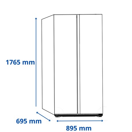 Heladera SBS 511 L James RJ 45 M SBSI DARK INOX Heladera SBS 511 L James RJ 45 M SBSI DARK INOX