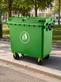 CONTENEDOR PARA RESIDUOS 660L verde